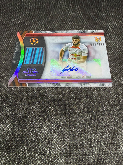 2022-23 Topps UEFA Champions League Museum Collection Museum Autograph Relic Card 049/299 - Josko Gvardiol