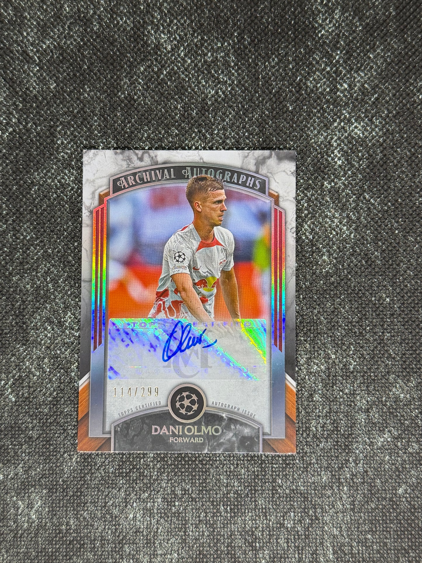 2022-23 Topps UEFA Champions League Museum Collection Archival Autograph Card 114/299 - Dani Olmo