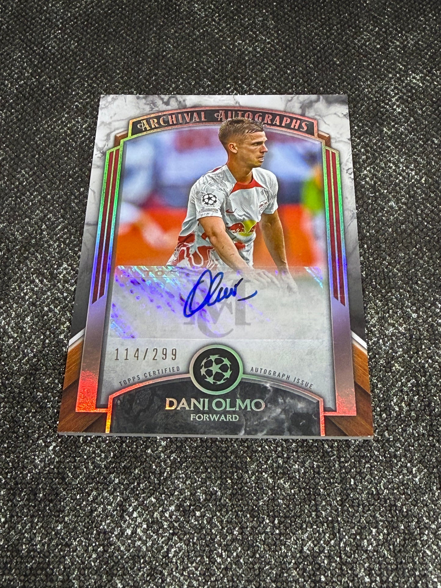 2022-23 Topps UEFA Champions League Museum Collection Archival Autograph Card 114/299 - Dani Olmo