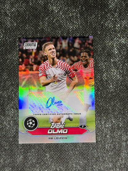 2023-24 Topps Stadium Club Chrome UEFA Champions League Autograph Card - Dani Olmo