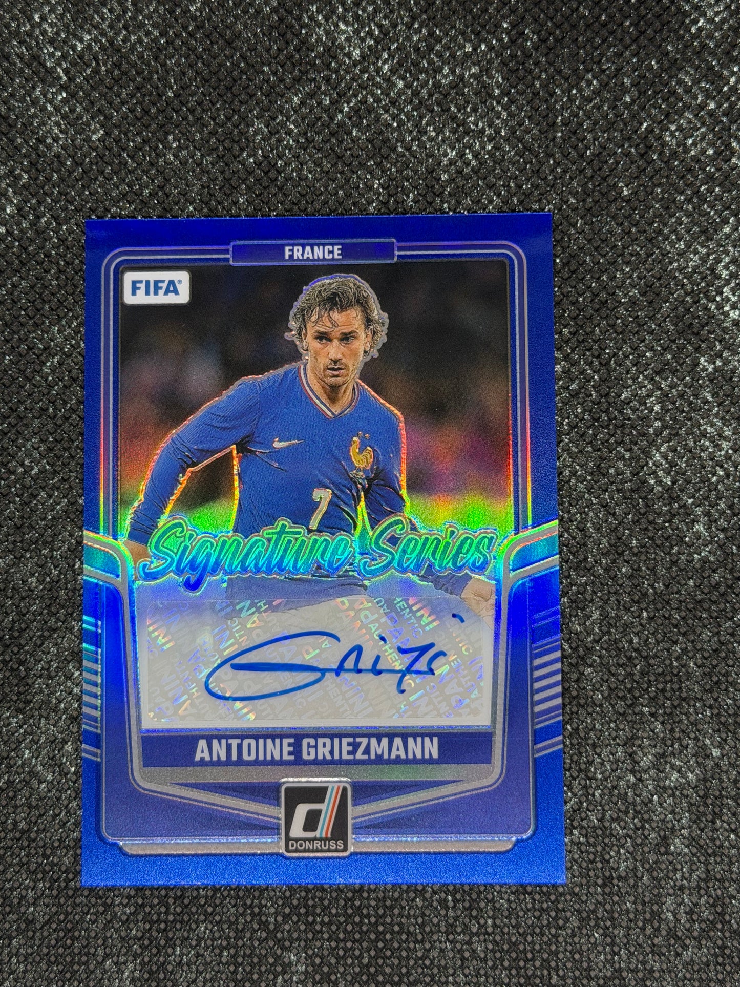 2024-25 Panini Donruss Soccer Signature Series Blue 18/49 - Antoine Griezmann