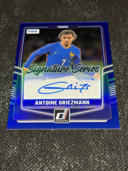 2024-25 Panini Donruss Soccer Signature Series Blue 18/49 - Antoine Griezmann