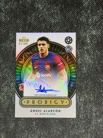 2023 Topps Deco Prodigy FC Barcelona Autograph RC 42/99 - Angel Alarcon