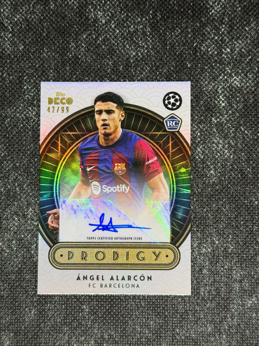 2023 Topps Deco Prodigy FC Barcelona Autograph RC 42/99 - Angel Alarcon