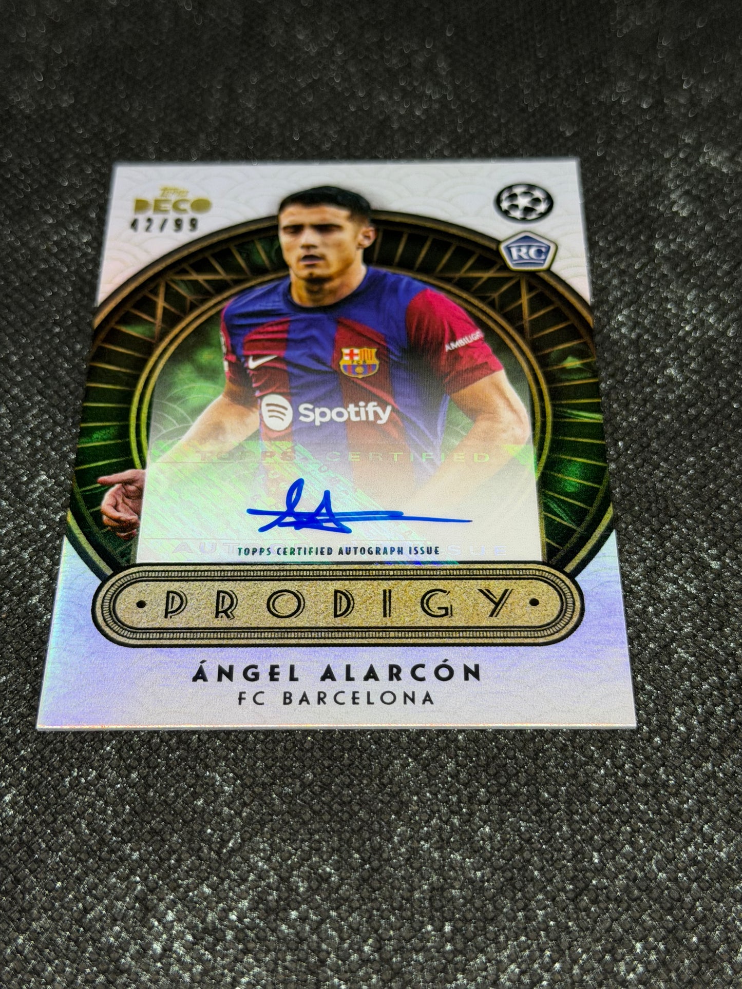 2023 Topps Deco Prodigy FC Barcelona Autograph RC 42/99 - Angel Alarcon