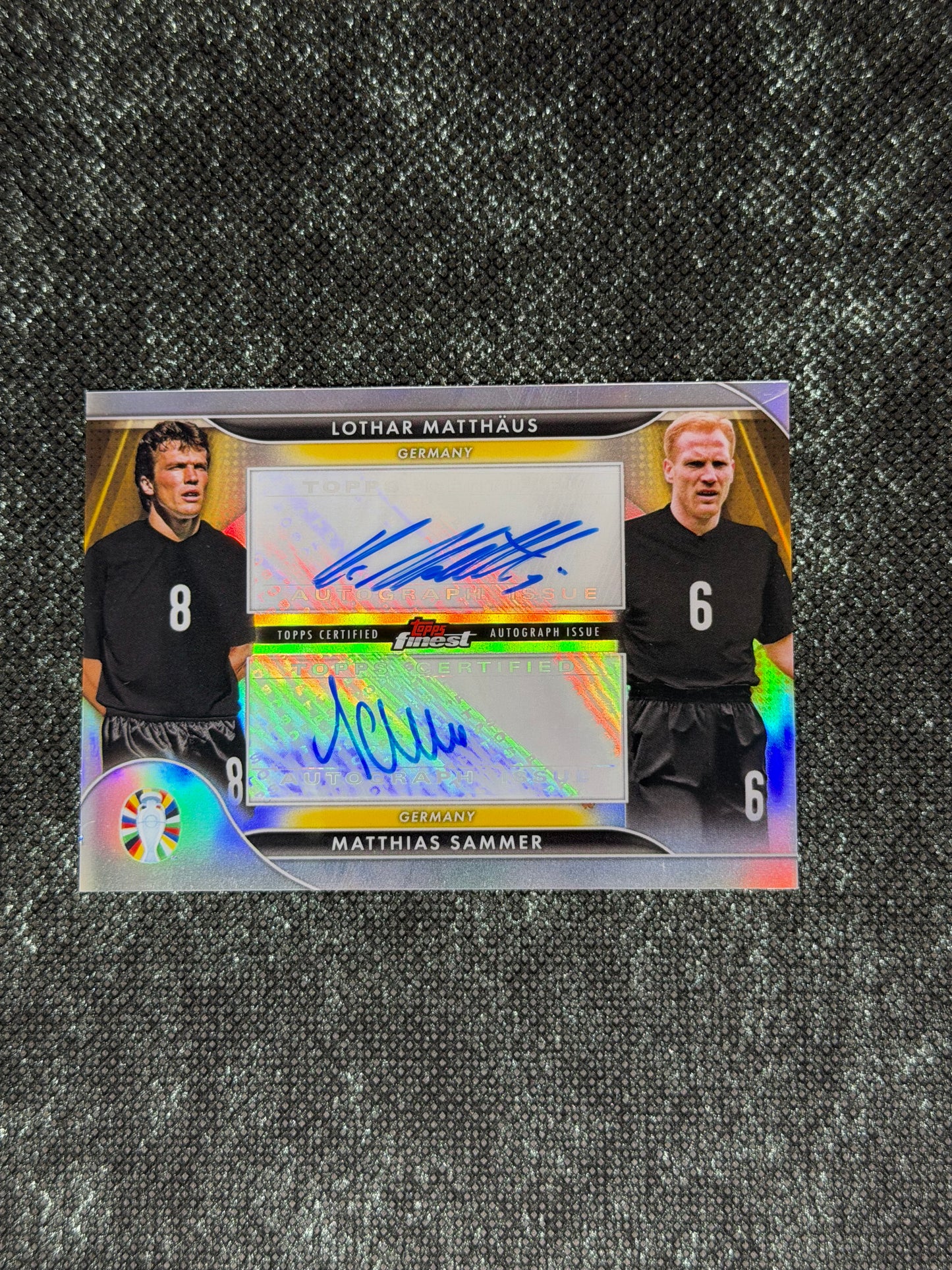 Topps Finest - Road to UEFA Euro 2024 Finest Dual Autograph - Lothar Matthaus & Matthias Sammer