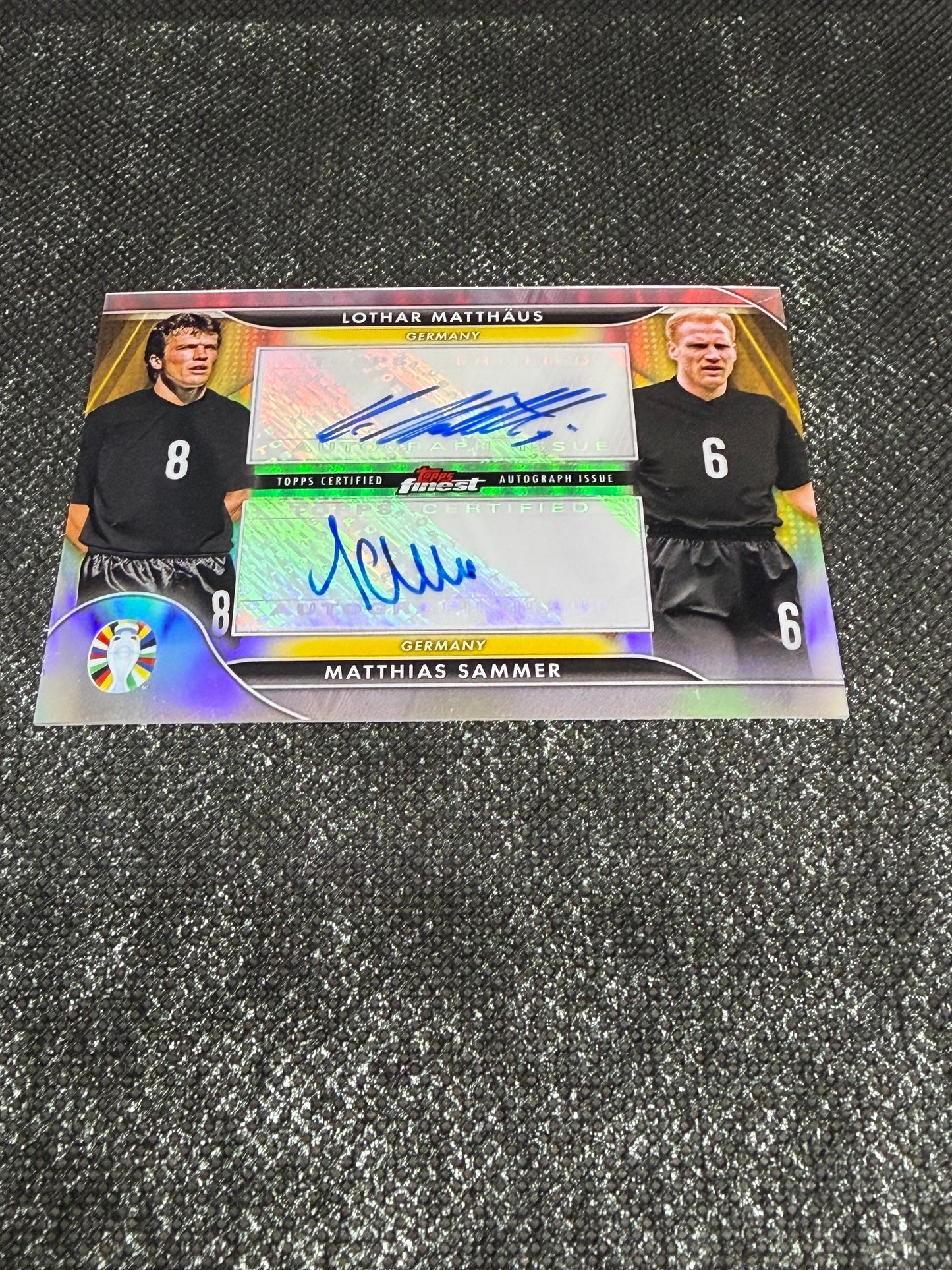 Topps Finest - Road to UEFA Euro 2024 Finest Dual Autograph - Lothar Matthaus & Matthias Sammer