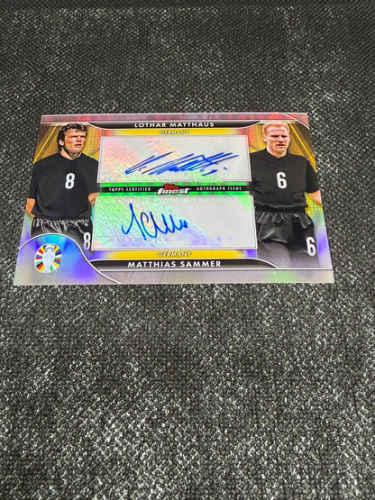 Topps Finest - Road to UEFA Euro 2024 Finest Dual Autograph - Lothar Matthaus & Matthias Sammer