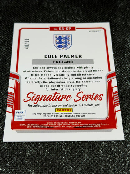 2024-25 Panini Donruss Soccer Signature Series Dragon Scale 40/99 - Cole Palmer