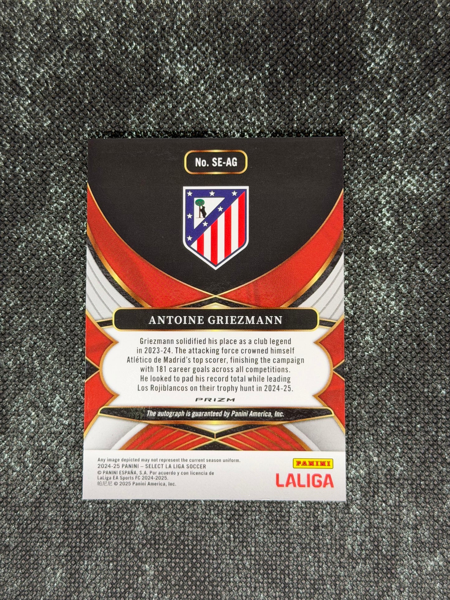 2024-25 Panini Select La Liga Soccer Signatures - Antoine Griezmann