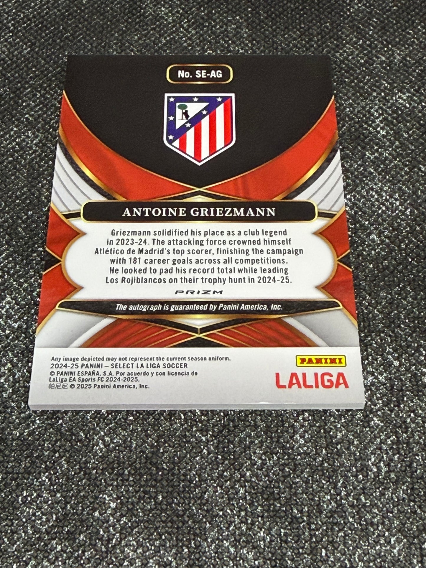 2024-25 Panini Select La Liga Soccer Signatures - Antoine Griezmann