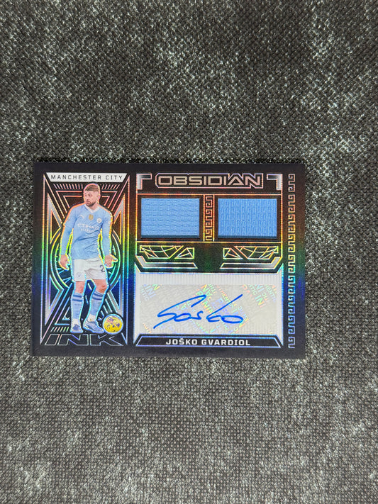 2023-24 Panini Obsidian Soccer Dual Jersey Ink 181/199 - Josko Gvardiol