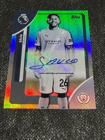 2025-26 Topps Premier League Base Players Autograph Variation 50/75 - Savinho