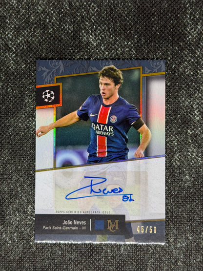 2024-25 Topps Museum Collection UEFA Club Competitions Archival Autograph 45/50 - Joao Neves (Copy)