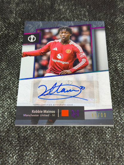 2024-25 Topps Museum Collection UEFA Club Competitions Archival Autograph 45/99 - Kobbie Mainoo (Copy)