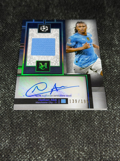 2024-25 Topps Museum Collection UEFA Champions League Autograph Relic Card 139/199 - Nathan Ake