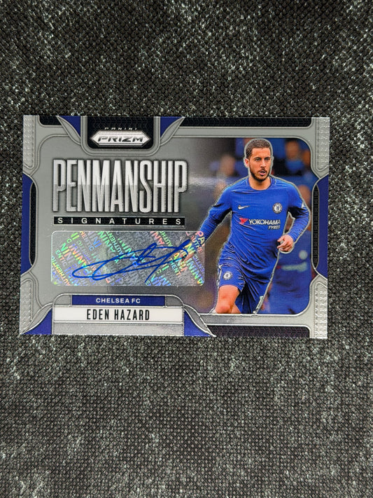 2024-25 Panini Prizm Premier League Soccer Penmanship Signatures - Eden Hazard