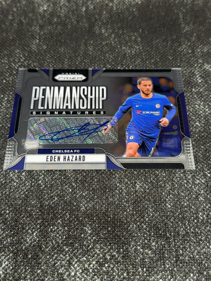 2024-25 Panini Prizm Premier League Soccer Penmanship Signatures - Eden Hazard