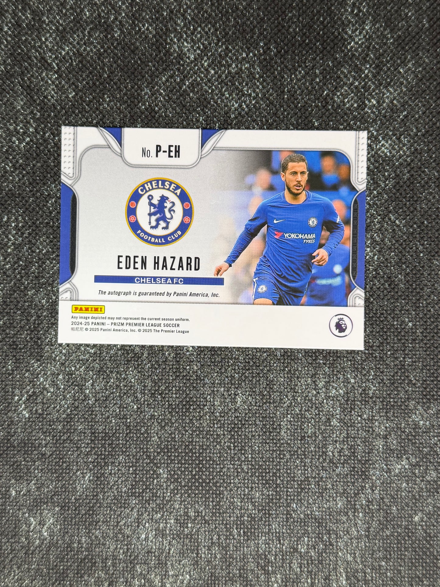 2024-25 Panini Prizm Premier League Soccer Penmanship Signatures - Eden Hazard