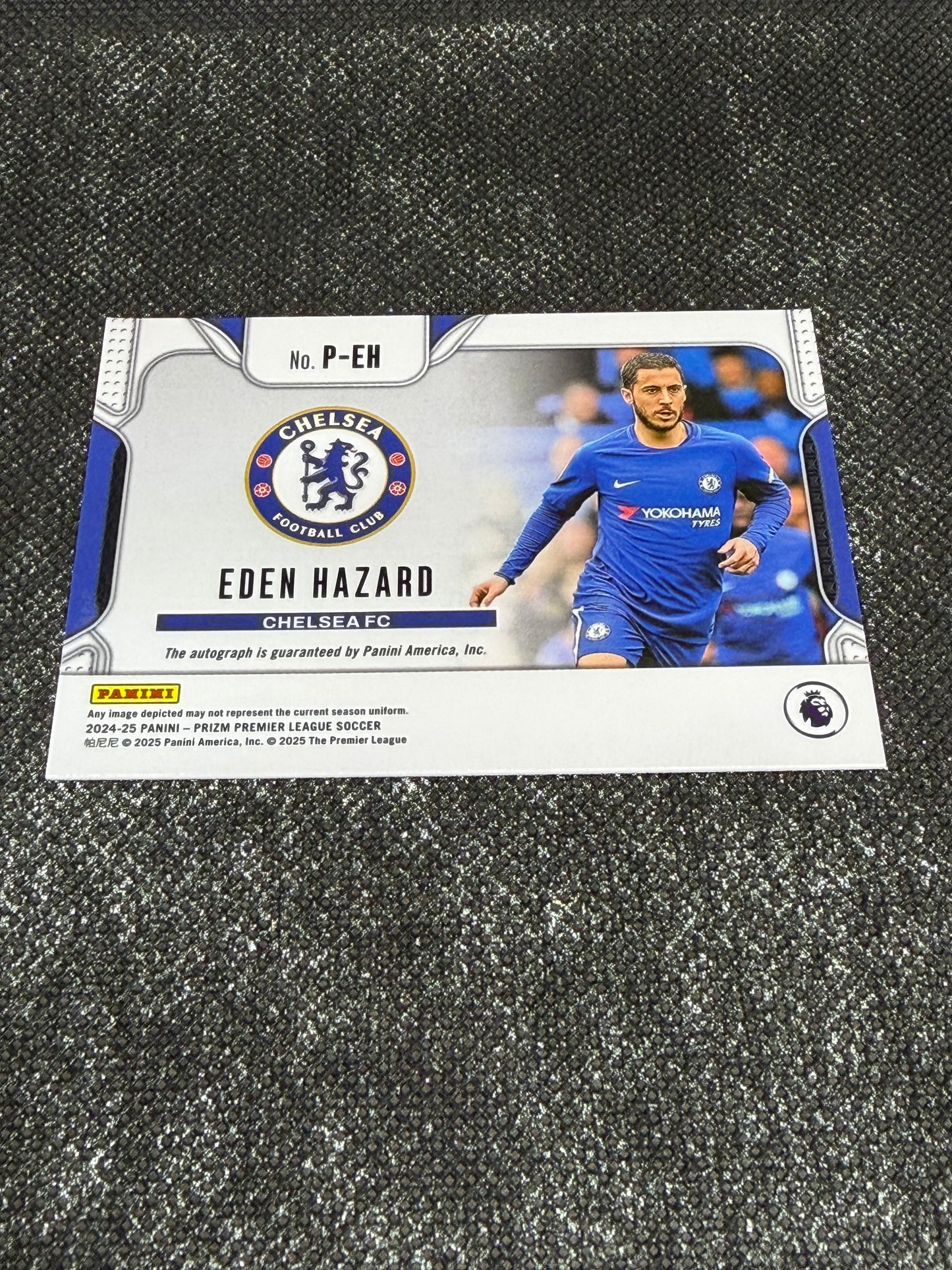 2024-25 Panini Prizm Premier League Soccer Penmanship Signatures - Eden Hazard