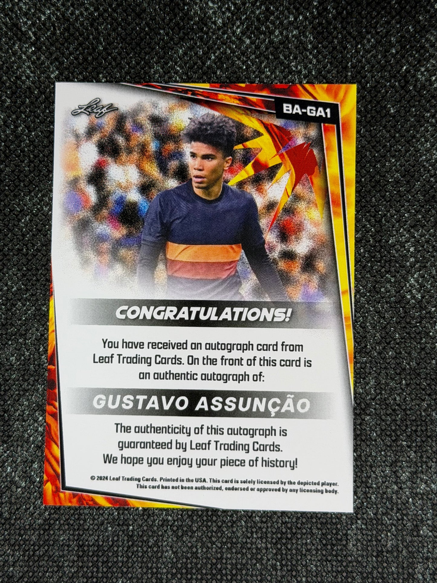 2024 Leaf Soccer Blaster Autograph - Gustavo Assuncao