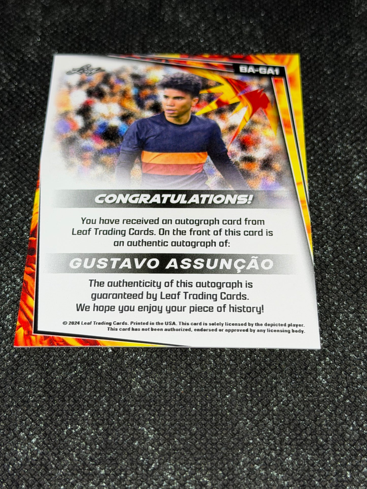 2024 Leaf Soccer Blaster Autograph - Gustavo Assuncao