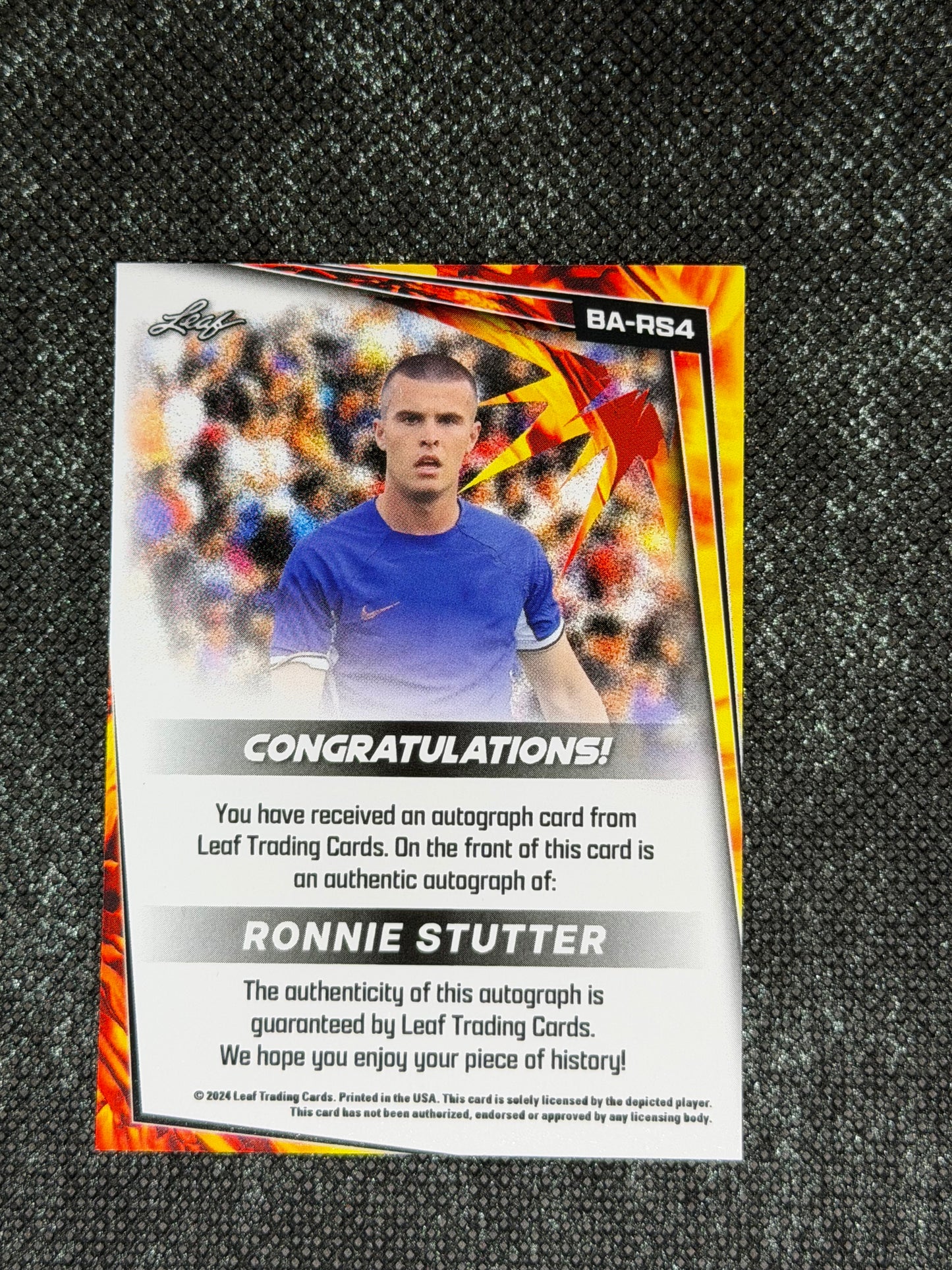 2024 Leaf Soccer Blaster Autograph - Ronnie Stutter