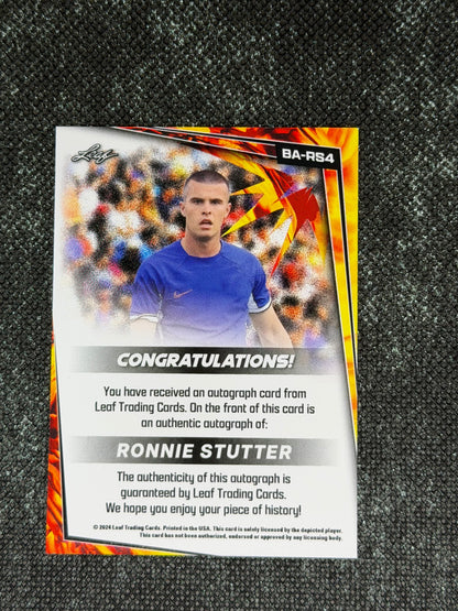 2024 Leaf Soccer Blaster Autograph - Ronnie Stutter