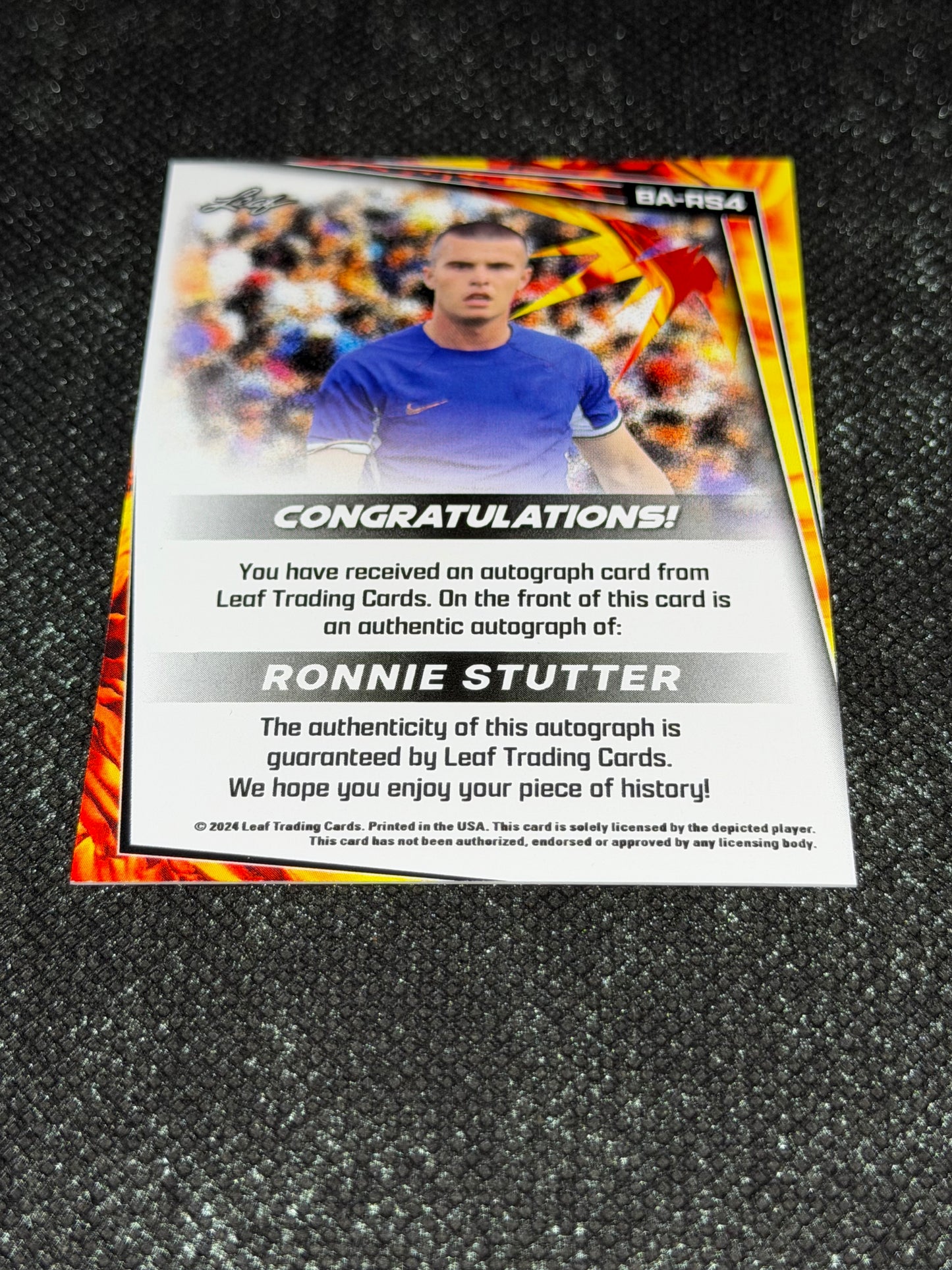 2024 Leaf Soccer Blaster Autograph - Ronnie Stutter