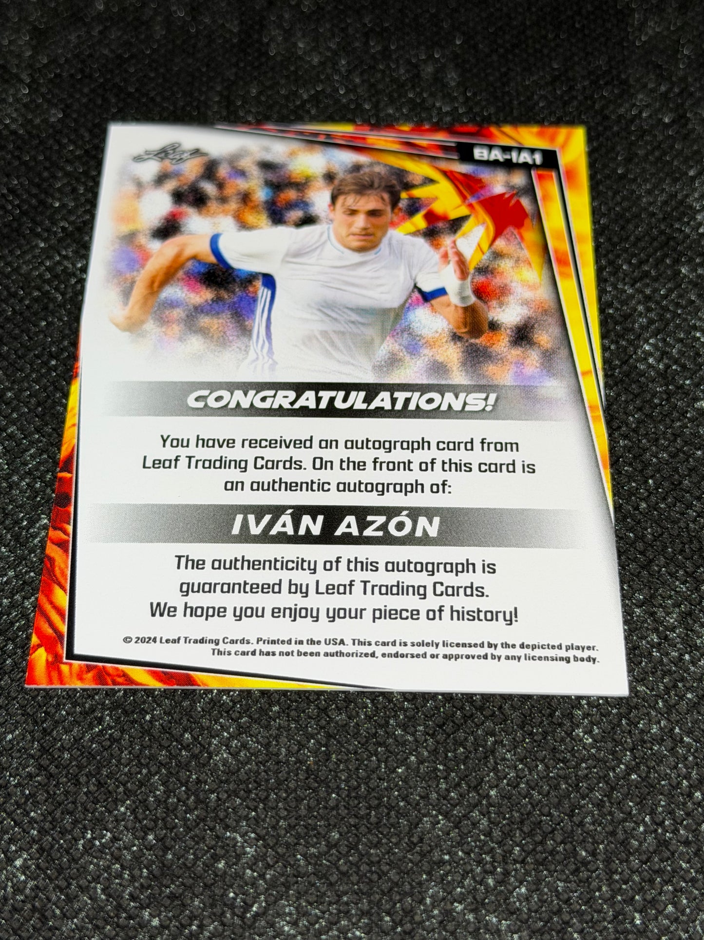 2024 Leaf Soccer Blaster Autograph - Ivan Azon