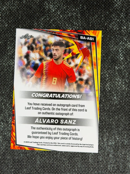 2024 Leaf Soccer Blaster Autograph - Alvaro Sanz