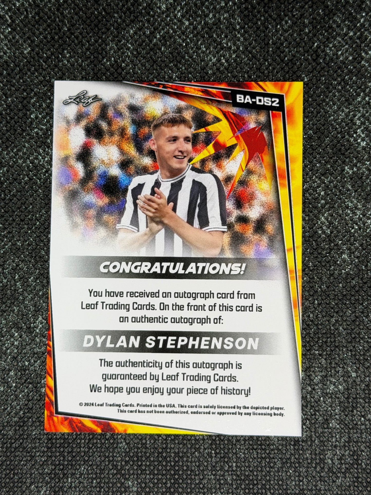 2024 Leaf Soccer Blaster Autograph - Dylan Stephenson