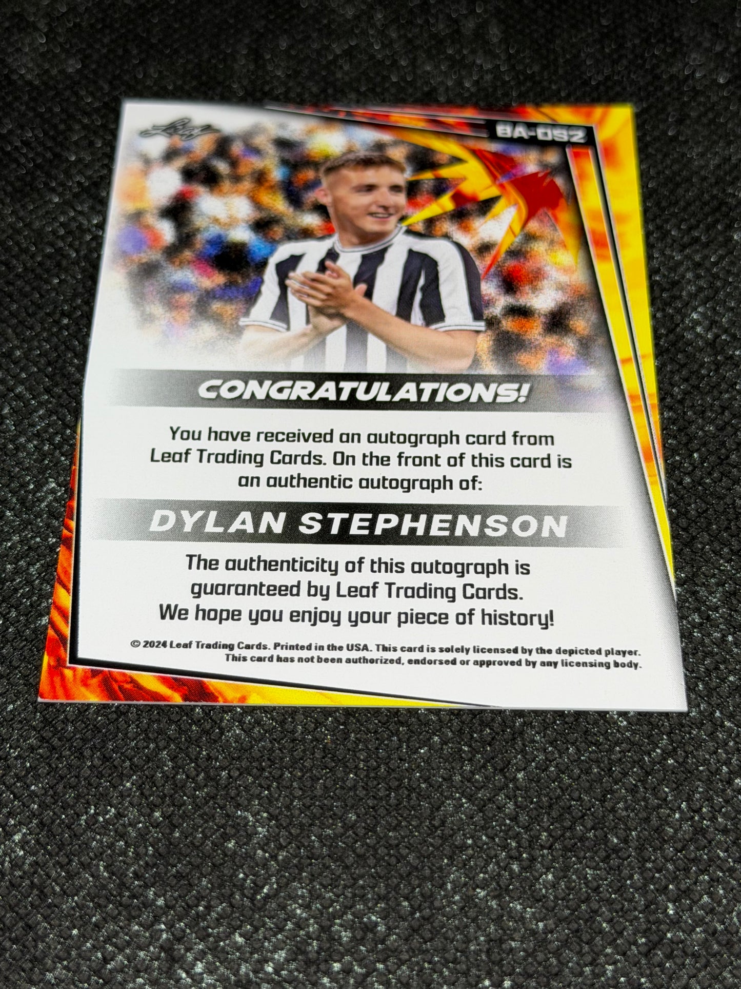 2024 Leaf Soccer Blaster Autograph - Dylan Stephenson