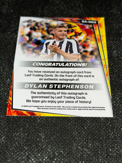 2024 Leaf Soccer Blaster Autograph - Dylan Stephenson