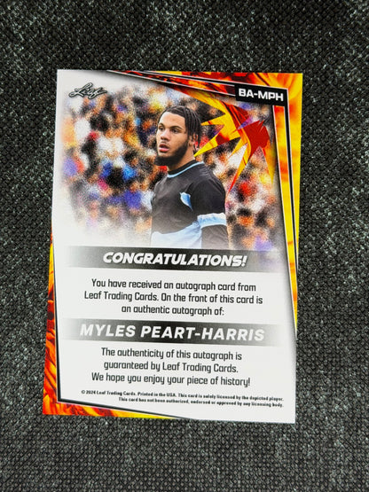 2024 Leaf Soccer Blaster Autograph - Myles Peart-Harris