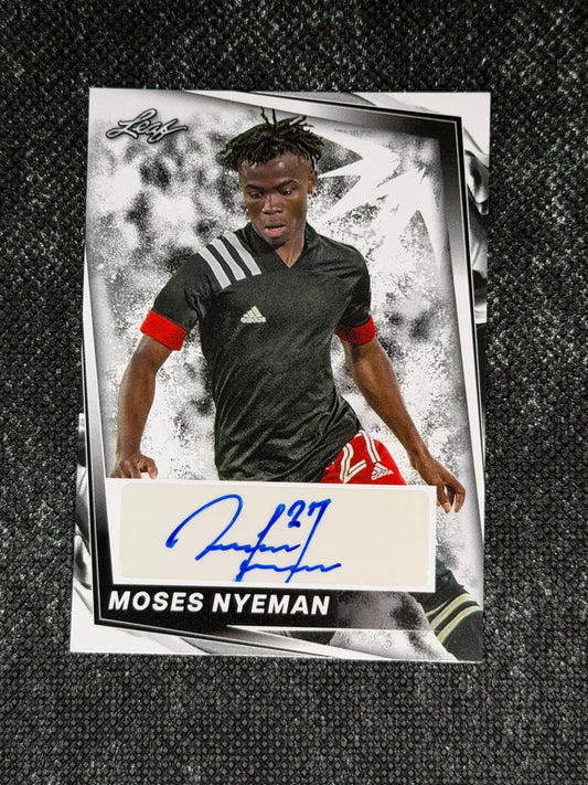 2024 Leaf Soccer Blaster Autograph - Moses Nyeman