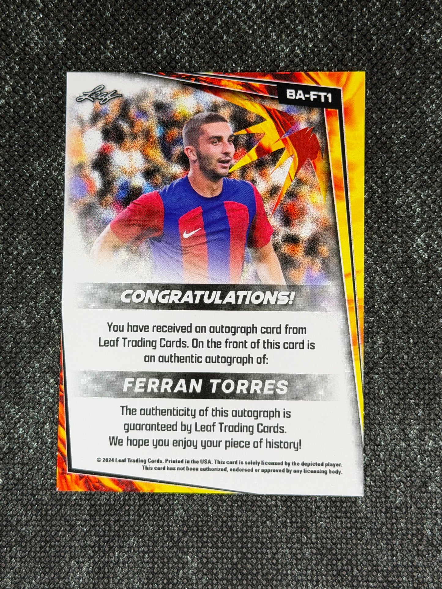 2024 Leaf Soccer Blaster Autograph - Ferran Torres