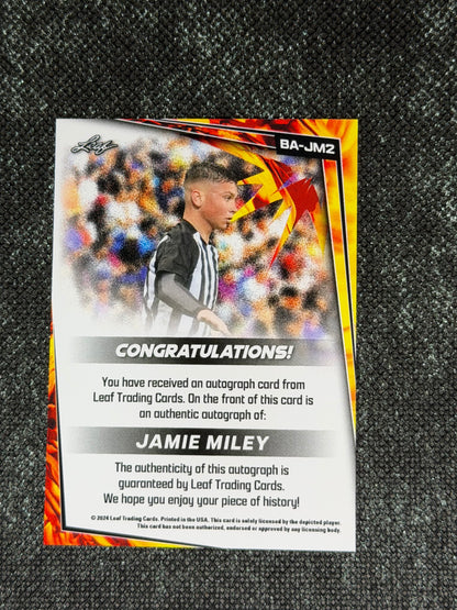 2024 Leaf Soccer Blaster Autograph - Jamie Miley