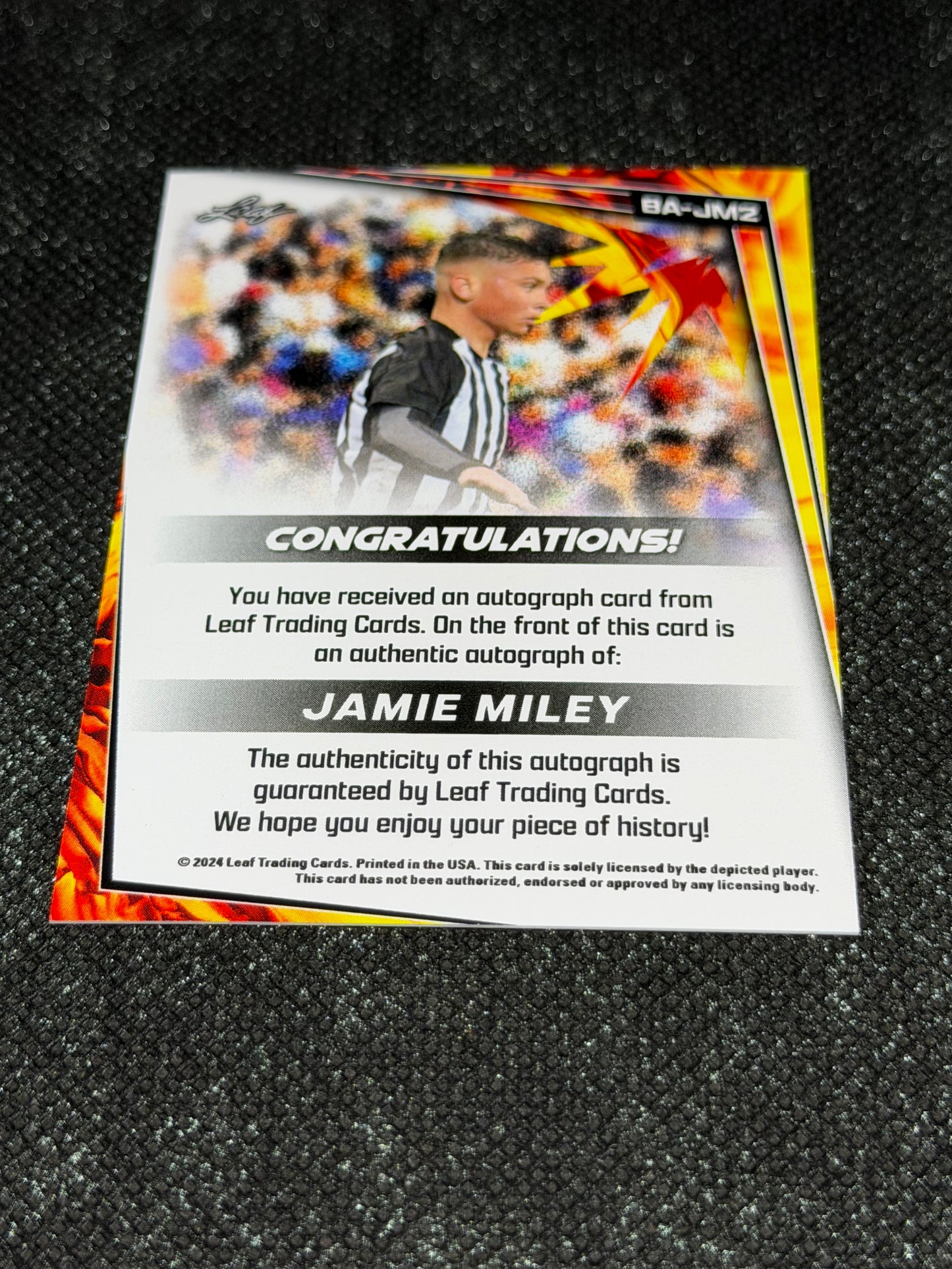 2024 Leaf Soccer Blaster Autograph - Jamie Miley