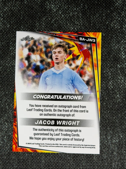 2024 Leaf Soccer Blaster Autograph - Jacob Wright