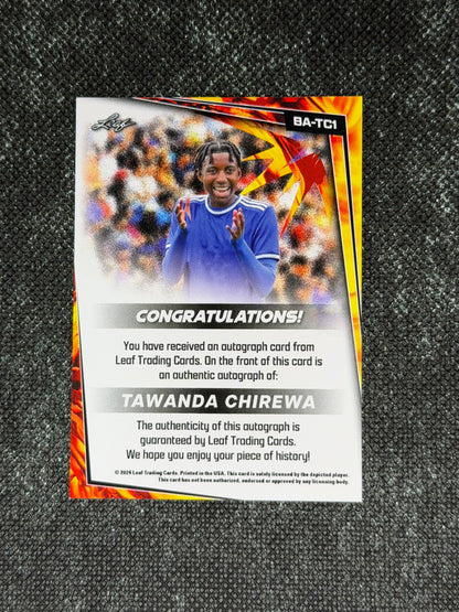 2024 Leaf Soccer Blaster Autograph - Tawanda Chirewa