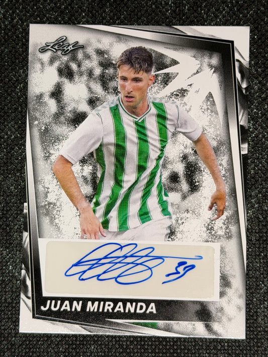 2024 Leaf Soccer Blaster Autograph - Juan Miranda