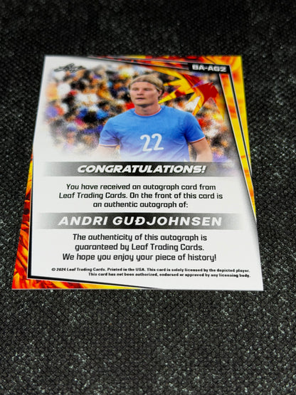 2024 Leaf Soccer Blaster Autograph - Andri Gudjohnsen