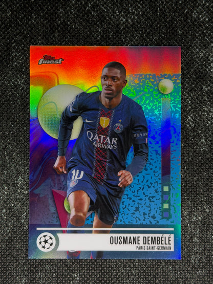 2025-26 Topps Finest UCC Oil Spill Insert Common (Case Hit SSP) - Ousmane Dembele Case Hit