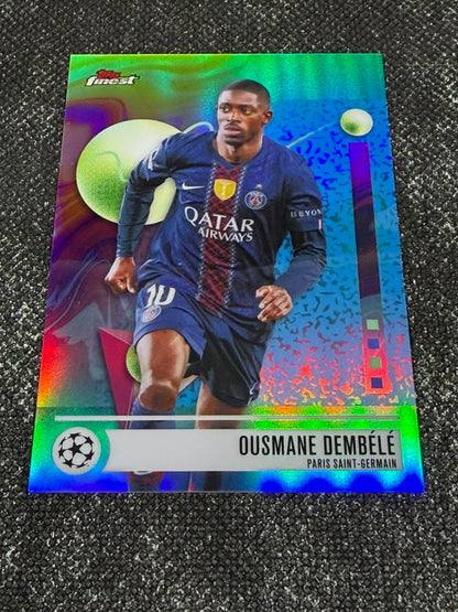 2025-26 Topps Finest UCC Oil Spill Insert Common (Case Hit SSP) - Ousmane Dembele Case Hit