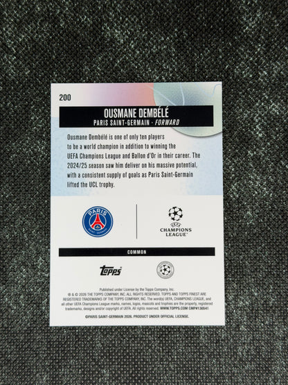 2025-26 Topps Finest UCC Oil Spill Insert Common (Case Hit SSP) - Ousmane Dembele Case Hit