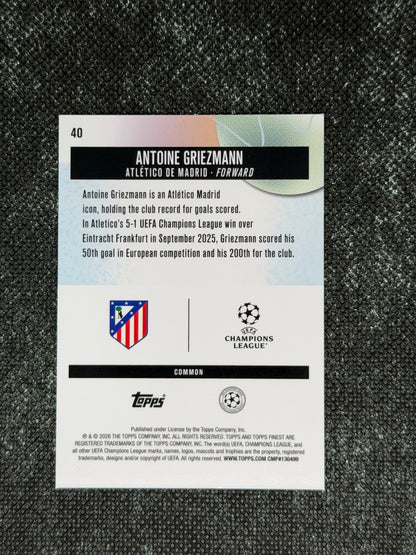 2025-26 Topps Finest UCC Oil Spill Insert (Case Hit - SSP) - Antoine Griezmann