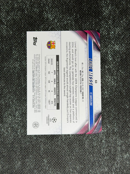 2023-24 Topps UEFA Club Competitions Short Print Variation - Lionel Messi