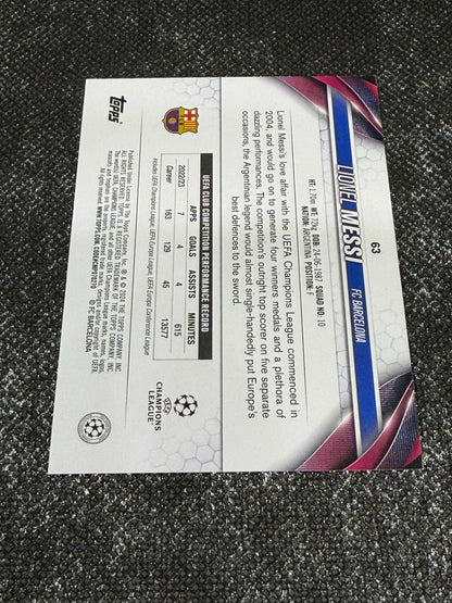 2023-24 Topps UEFA Club Competitions Short Print Variation - Lionel Messi