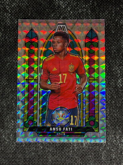 2021 Panini Mosaic UEFA Euro Soccer 2020 Stained Glass (Case Hit) - Ansu Fati